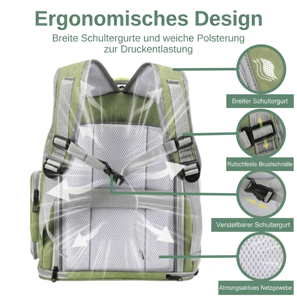 PetSpace Rucksack - Gemeinsam unterwegs, sicher und bequem