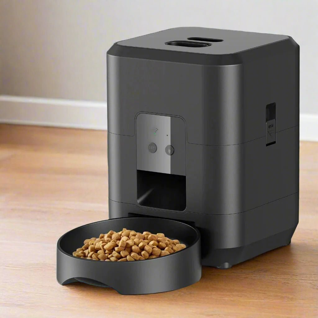 MealDrop™ automatische voerbak - Altijd op tijd, de juiste porties.Maison Pets14:175Black WIFI FeederZwart